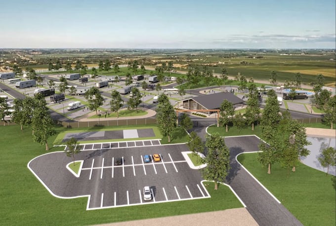 Design rv park resort,site plan render,campground layout,real estate ...