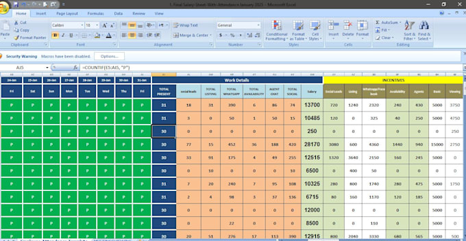 do data management in google spread sheet and excel