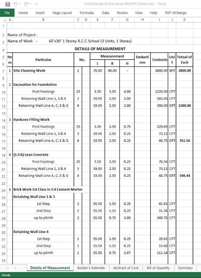 do quantity takeoffs and estimates