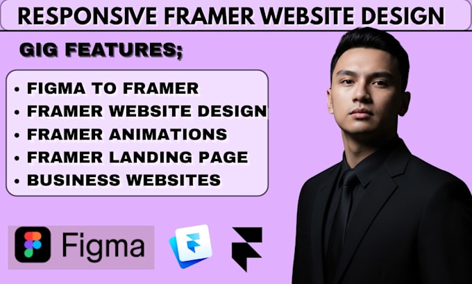Een professionele figma naar framer website framer landingspagina ...