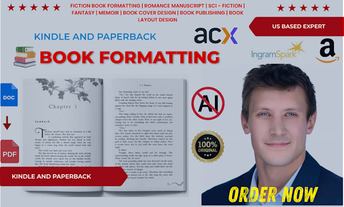 kdp book formatting, paperback, ebook and layout design for pdf print