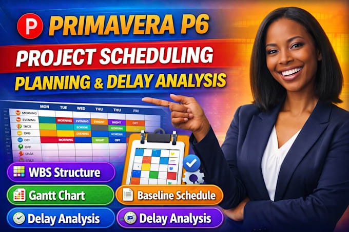 create a professional primavera p6 schedule