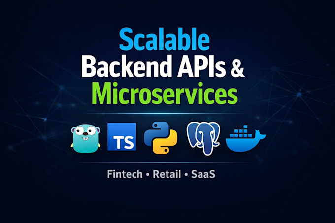 build scalable backend apis for fintech and saas platforms