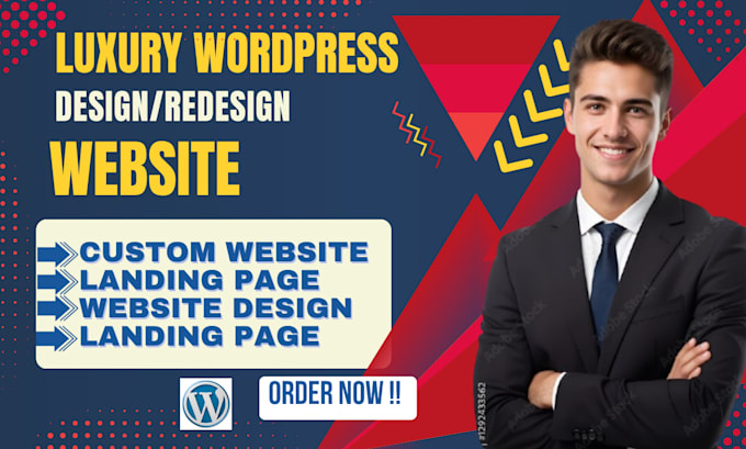 build a luxury wordpress website with premium design and development