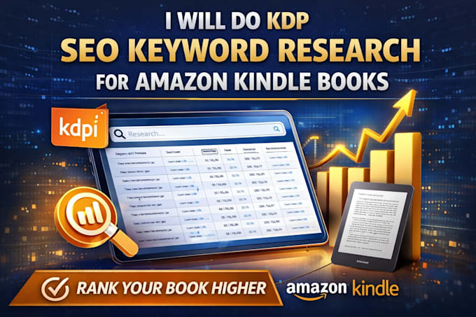 do KDP SEO keyword research for amazon kindle books