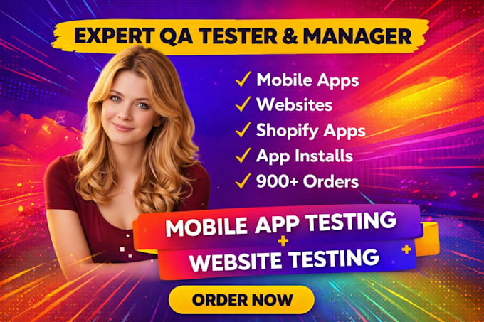 provide QA testing, app testing, website testing, and shopify app review