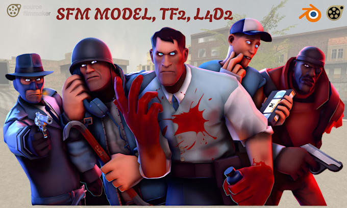 edit create custom sfm character, gmod, tf2 character, mmd, vrchat avatar, l4d2