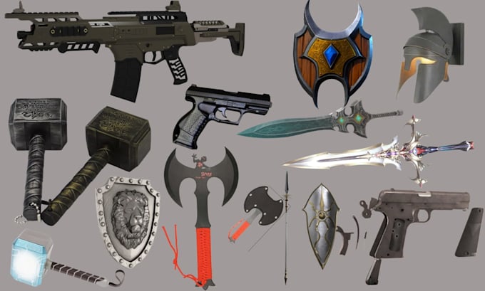 Design 3d weapons, swords, armor and cosplay props for 3d printing by ...