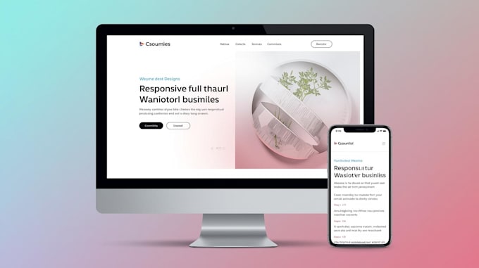 build a responsive full stack website for your small business
