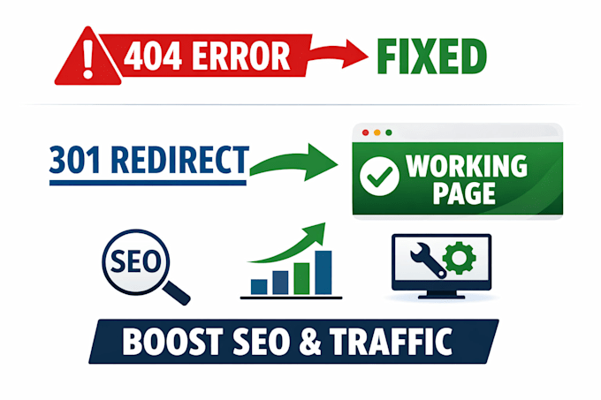 do 301 redirects fix 404 errors and broken links