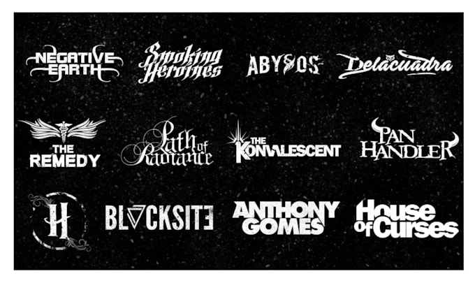design rock, metal, progressive metalcore, hardcore logo