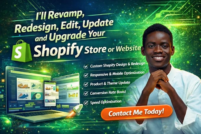 revamp, redesign, edit, update and upgrade your store