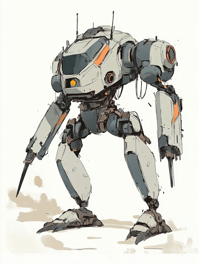 illustrate your mecha, robot and armored characters