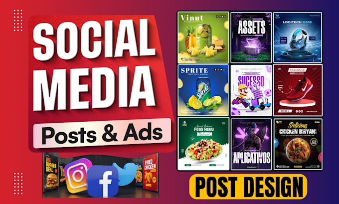 create eye catching instagram and facebook post designs