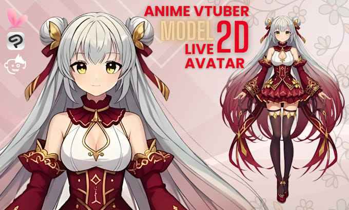 design and rig 2d anime vtuber live2d model vtuber avatar rigging nsfw vtuber