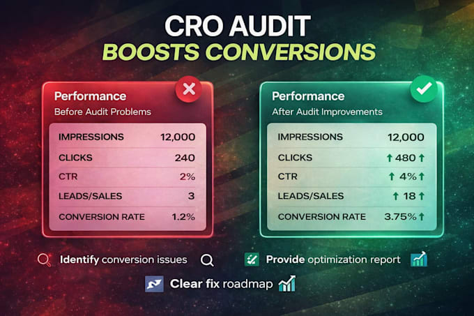 do cro audit for ecommerce website and shopify store