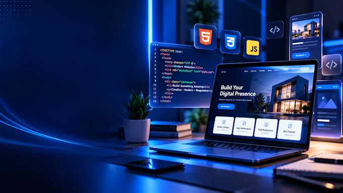 build ai powered, modern responsive website using react and javascript