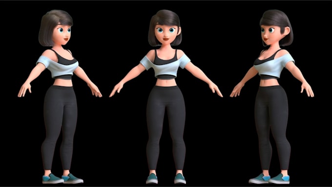 create 3d character modeling, stylized 3d character design