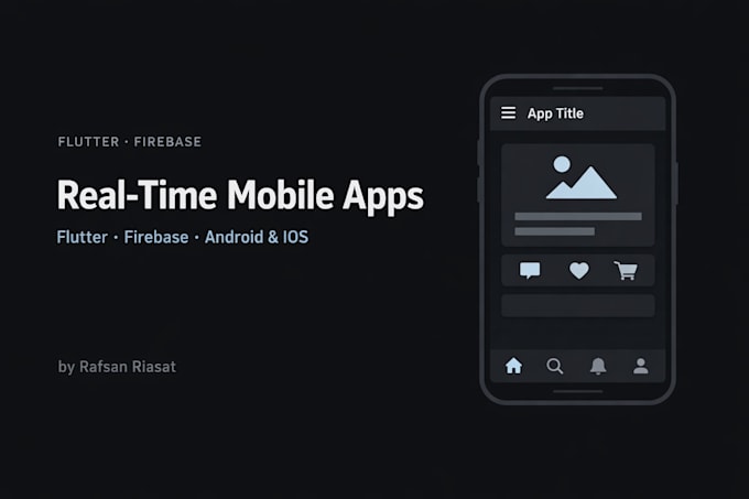 build a flutter app with firebase realtime backend