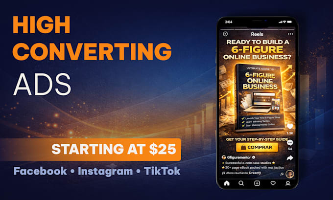 design high converting ad creatives for meta
