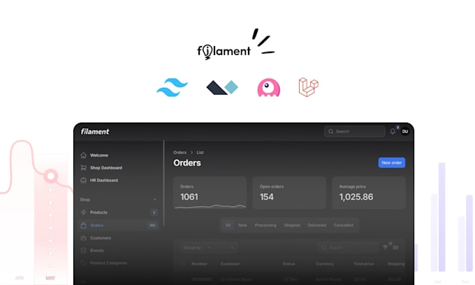 build a modern laravel filament admin panel for your web app