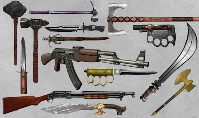 sculpt 3d cosplay weapon, 3d sword, armor, props accessories stl for 3d printing