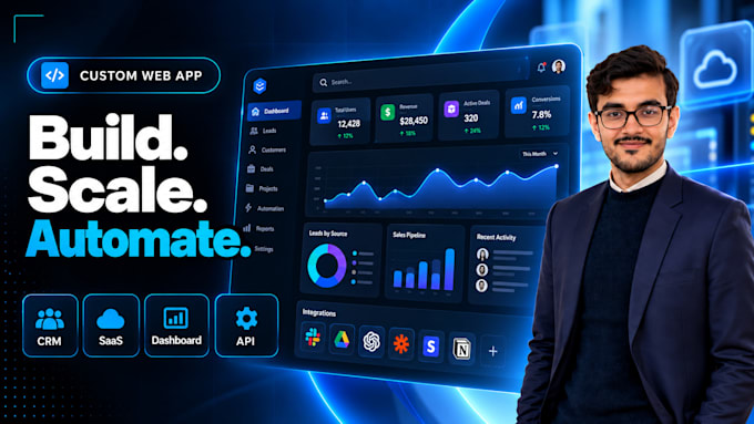 build a custom web app CRM or saas platform