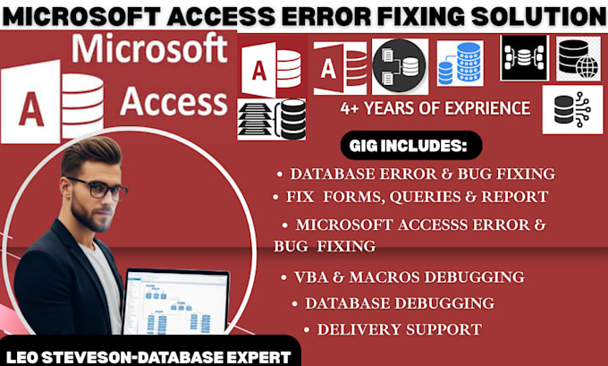 fix, design, repair and customize microsoft access database for business