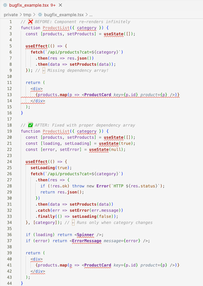 fix your react or nextjs bug fast