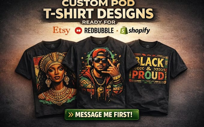 create print on demand apparel designs for esty redbubble and shopify