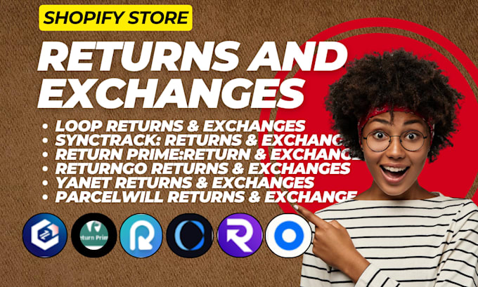 setup shopify return and exchanges primereturn returngo parceliwill yanet loop