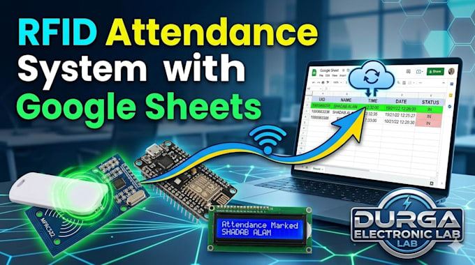 create rfid attendance system with google sheets and arduino