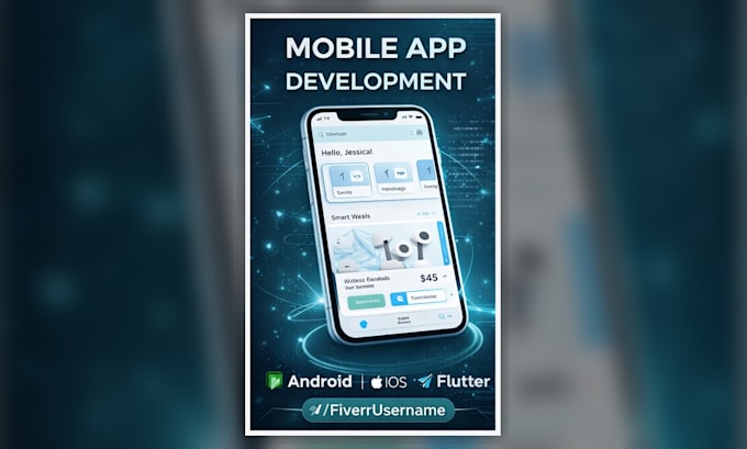 develop a professional mobile app for android and ios using flutter