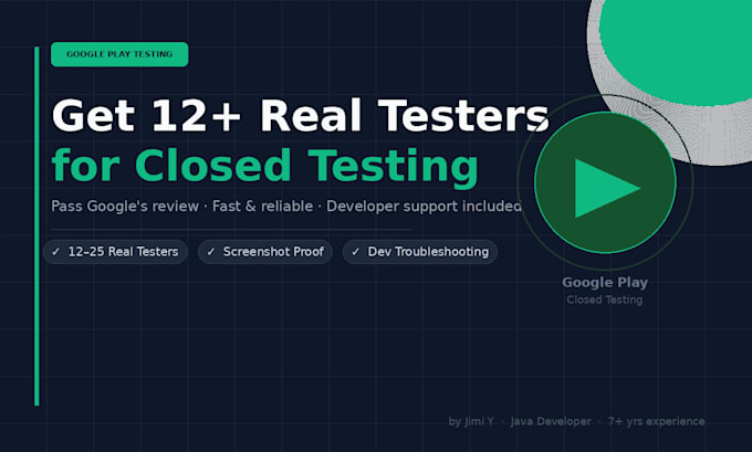 provide real testers for google play closed testing 12 testers