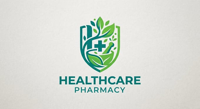 design a clean and professional pharmacy logo