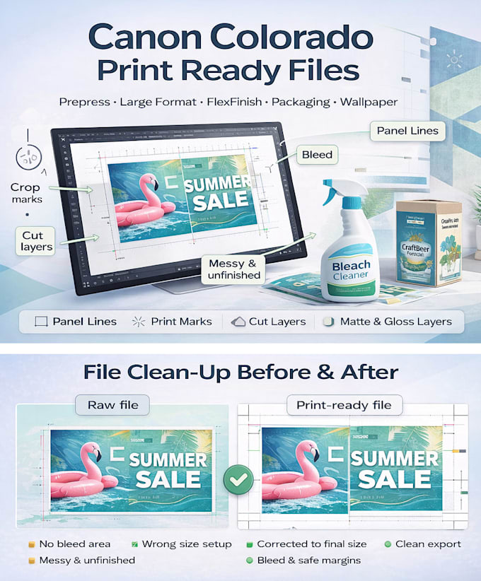 prepare print ready files for canon colorado printing