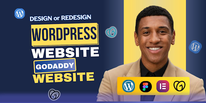 design or redesign wordpress elementor business website redesign godaddy website