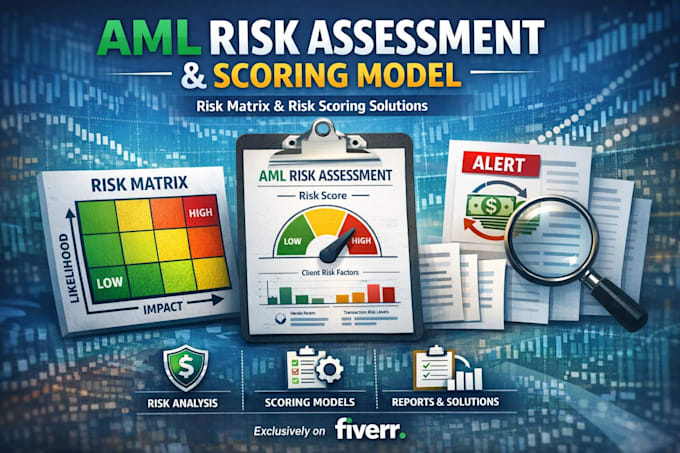 create aml risk assessment, risk matrix, and risk scoring model