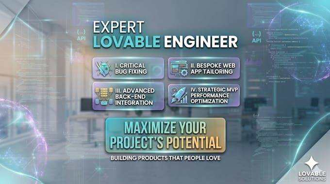 build or fix bugs on your lovable ai, lovable dev ai, with back end integration