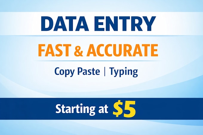 do data entry , typing