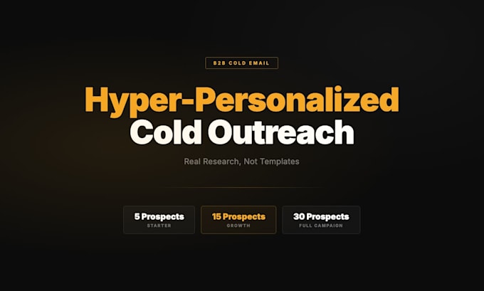 research b2b prospects and write cold emails they will actually respond to