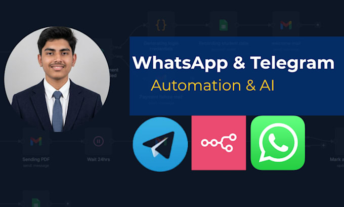 build ai whatsapp automation and telegram chatbots