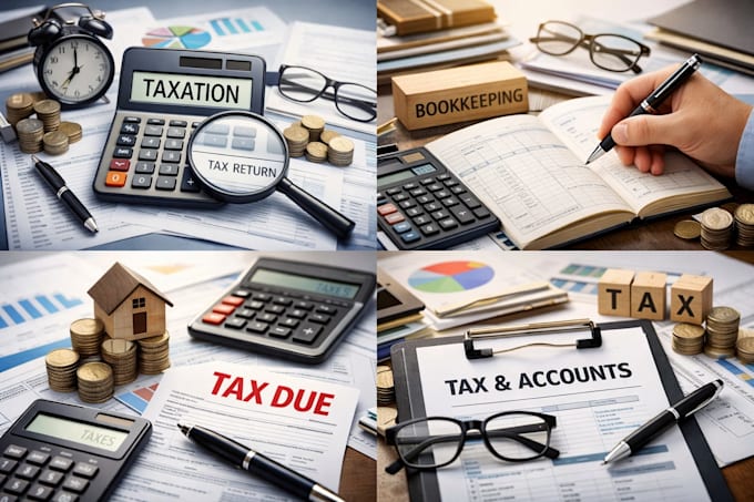 file tax returns, manage bookkeeping, reconcile accounts