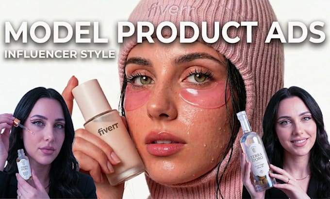 ai influencer product ads with realistic model mockups