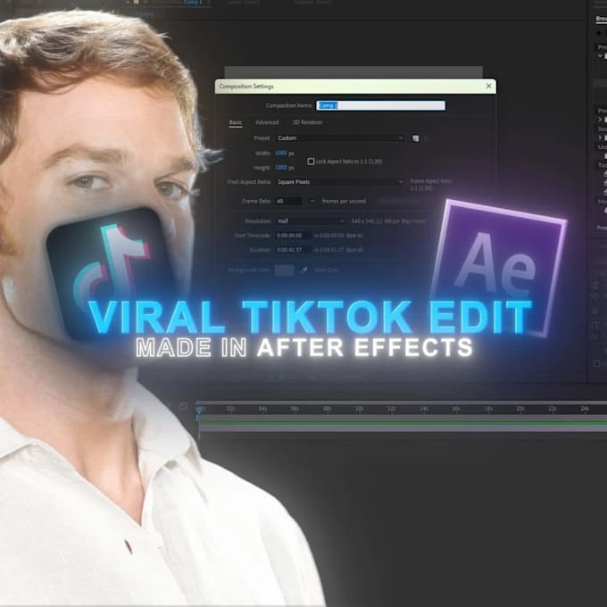 make you a tiktok edit using after effects