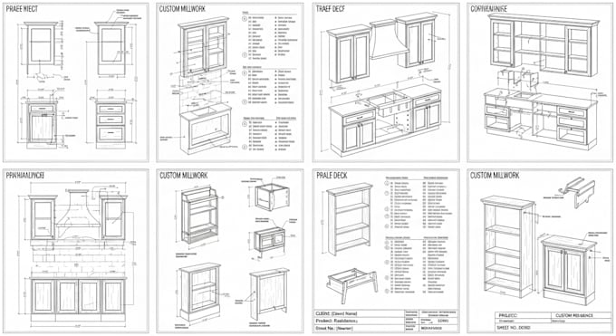 Deliver detailed and professional furniture shop drawings by ...