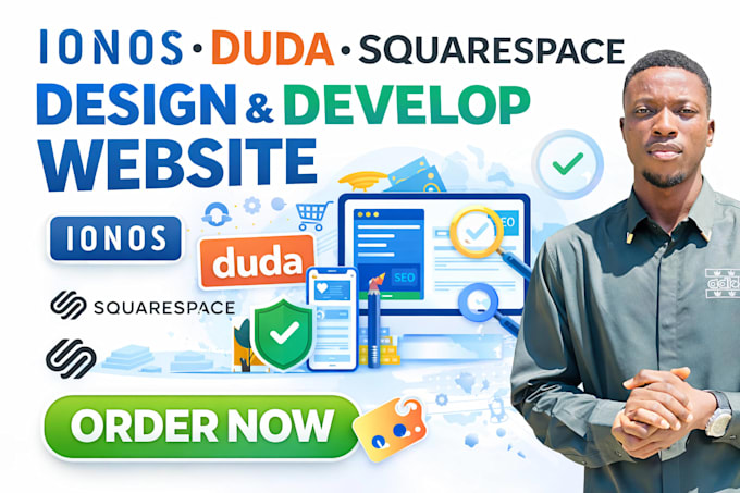 design ionos website develop ionos website webshop duda squarespace website