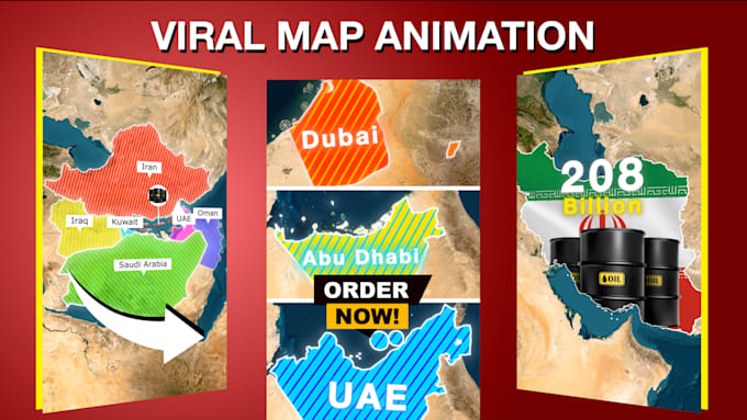 make viral map animation shorts