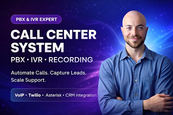 create call center app pbx integration call recording ivr system business calls