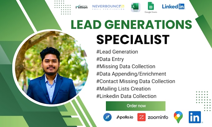 b2b lead generation, email finding, and data enrichment